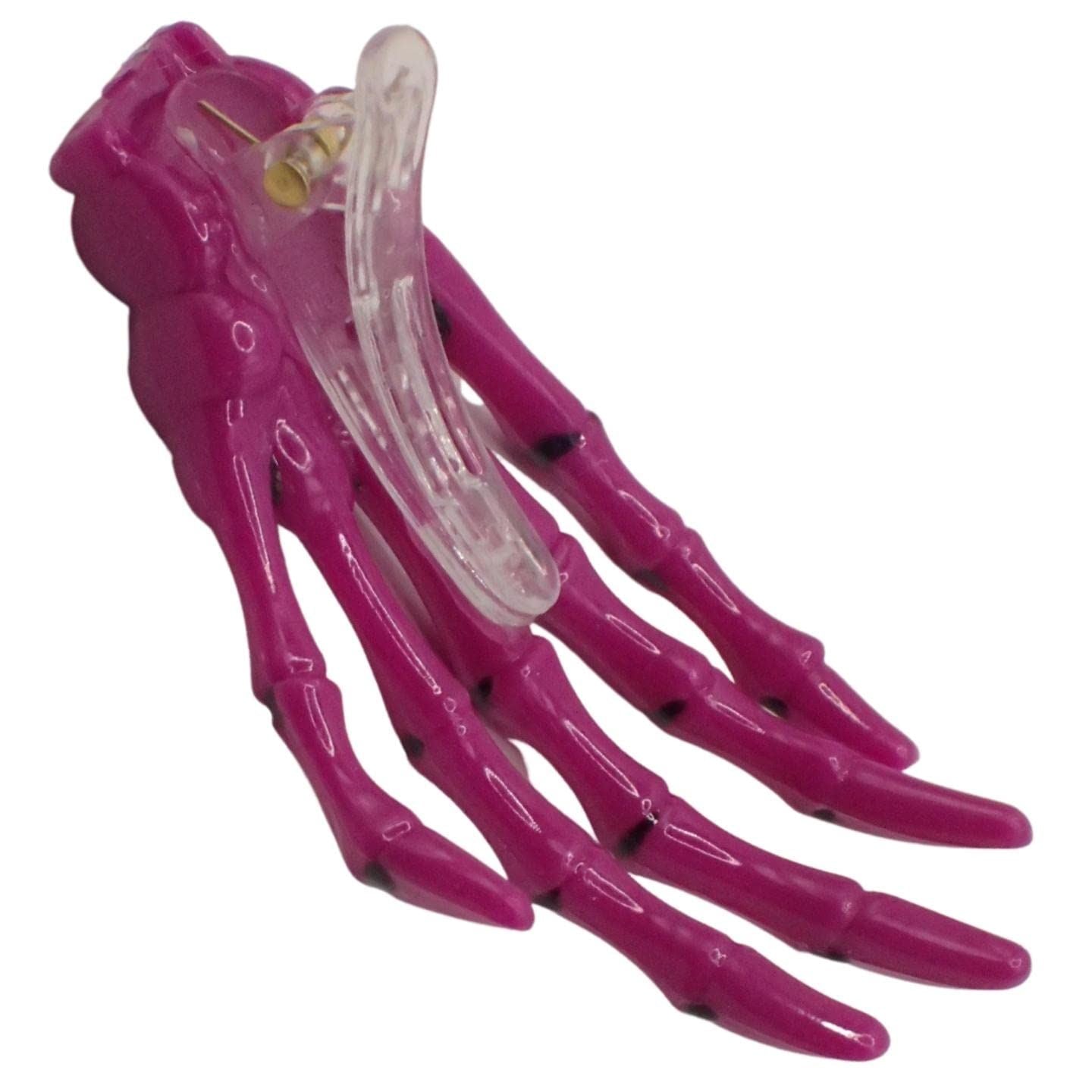 Skeleton Hand Hair Clips for Girls & Boys Halloween Accessories, Bright Gothic Skeleton Accessories